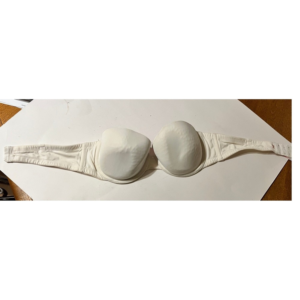 Victoria's Secret PINK Multi-Way Demi Bra 36C White Strapless Convertible